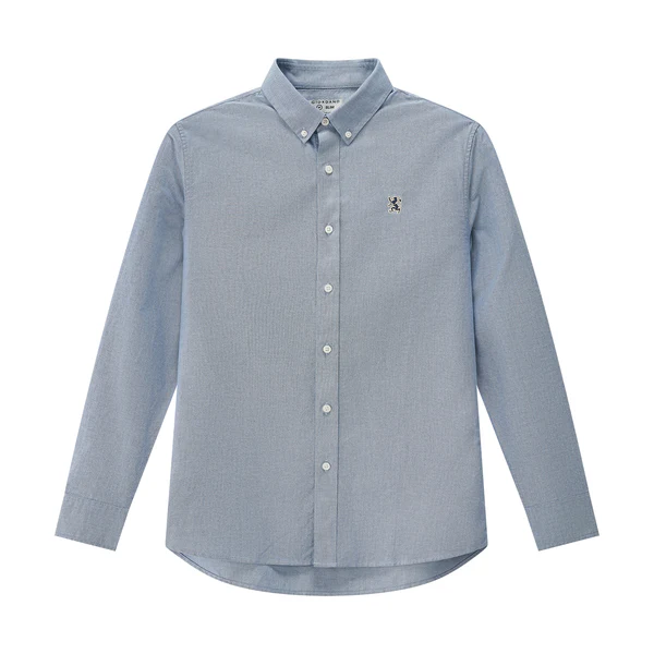 Cotto Oxford Emb Shirts Blue (2XL)