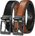 Leather Belt Black/Brown (L)